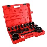 OrionMotorTech 23-Piece FWD Front Wheel Drive Bearing Adapters Puller Press Replacement Installer Removal Tool Kit