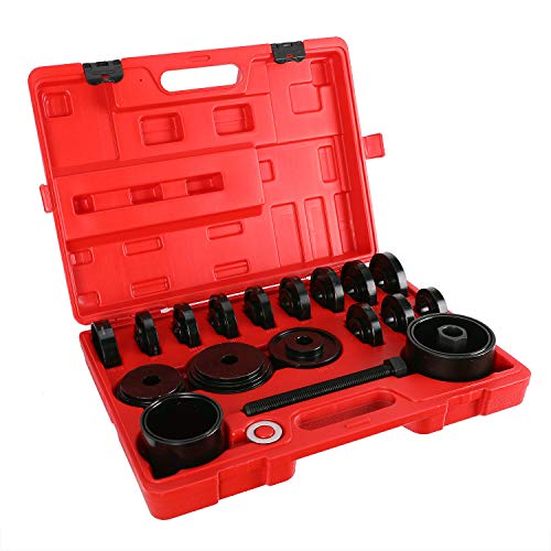 OrionMotorTech 23-Piece FWD Front Wheel Drive Bearing Adapters Puller Press Replacement Installer Removal Tool Kit