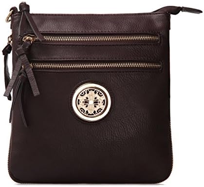 Crossbody Bag - Crossbody Purse - Multiple Pocket Crossbody Bag - Crossbody Purse with Adjustable Shoulder Strap - Crossbody Bag for Woman - Zip-top Closure Crossbody Purse (Coffee)