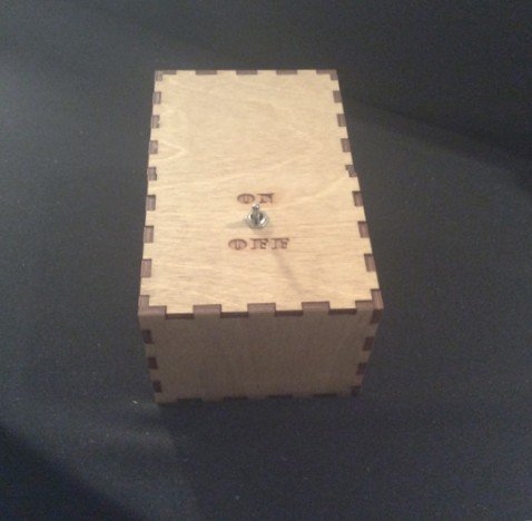 Useless Box Leave Me Alone Machine Turns Itself Off Fully Assembled Laser Cut Wood