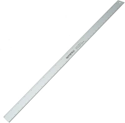 Faithfull 1 Metre Aluminium Rule Dual Metric Imperial Graduations