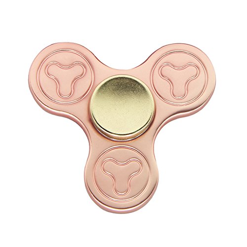 MASCOTKING Fidget Spinner Toy Stress Reducer Hand spinner fidget toys hand fidget (Metal Rose Gold)
