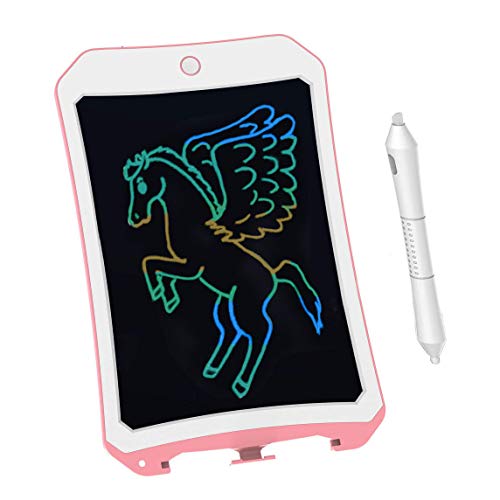 JRD&BS WINL 8.5 inch Writing & Drawing Board Doodle Board Toys for Kids,Birthday Gift for 4-5 Years Old Kids Color LCD Writing Tablet with Stylus Smart Paper for Drawing Writer (Pink White)