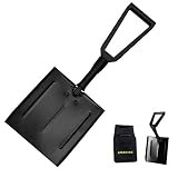 Gracias Camping Folding Shovel with Durable Aluminum Alloy Blade, Lightweight and Portable Sport/Garden Utility Shovel, Suitable for Camping, Backpacking, Gardening, Hiking (Blade 11")