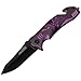 TAC Force Tf-806 Series Assisted Opening Folding Knife, Black Blade, Engraved Eagle Handle, 4.75-Inch Closed