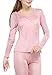 Fashion Silk Women's Thermal Underwear Sets Mulberry Silk Crewneck Long Johns For Women Base Layer