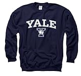Yale Bulldogs Adult Arch & Logo Gameday Crewneck Sweatshirt - Navy ,