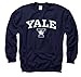Campus ColorsAdult Arch & Logo Soft Style Gameday Crewneck Sweatshirt (Yale Bulldogs - Blue, Large)