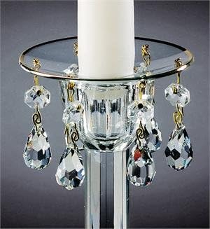 Bobeche Gold Rim with Six Crystals Lm-01101+6b102 SET OF 2