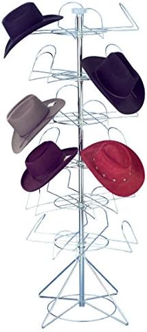 Marvolus 1703 Men'S 24-Hat Floor Display Rack