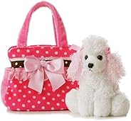 Aurora World Pet Carrier - 8" Fancy Pink Polka Dot, Multi