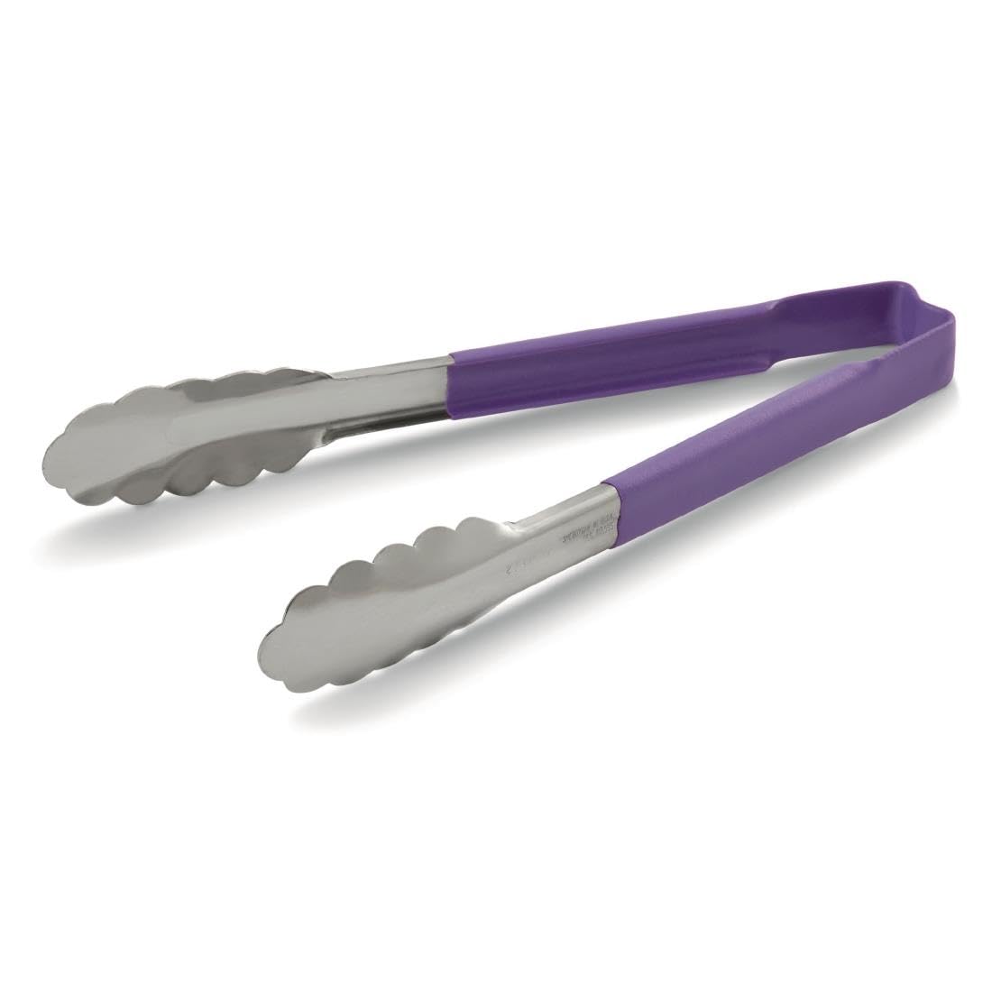 Vollrath DC256 Purple Utility Grip Kool Touch Tong, 305 mm
