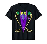 Mardi Gras Tuxedo Costume Funny Carnival Parade Design T-Shirt
