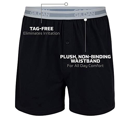 Gildan Men's Knit Boxers Multipack, Black (5 Pack), Medium Pricepulse