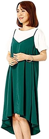 Amazon Co Jp アースミュージック エコロジー Earthmusic Ecology Aラインキャミソールワンピース 144グリーン F 服 ファッション小物