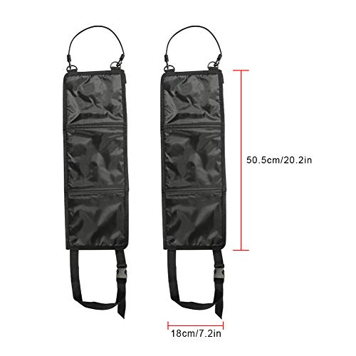 Aokin Car Seat Back Gun Rack Hunting Gun Sling Shotgun Rifle Gun Holsters Pistols Organizer with Pockets, Black