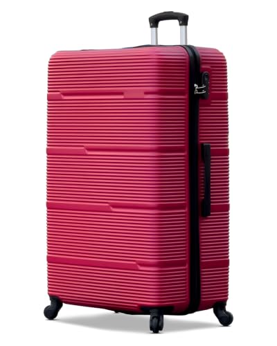 ZAAPPY Hard Shell Horizon Line ABS Lightweight 32 Inch (36-40kg) Luggage, Combination Lock Suitcase