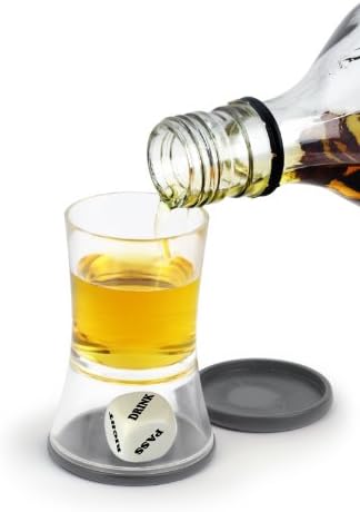 Barbuzzo Loaded Dice - The Ultimate Home Party Drinking Game - Fill the Shot, Slam it Down, & Do Whatever the Die Tells you to Do - Great Gift For Home Entertaining, Parties, Tailgates & Get Togethers