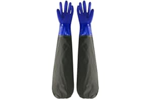 Changyeah Rubber Waterproof Gloves,Safety Work Gloves,Textured Fingertips Gloves,for Painting, Chemical and Acid Working