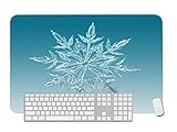 Gaming Mouse Pad Snowflake Crystal M for Desktop