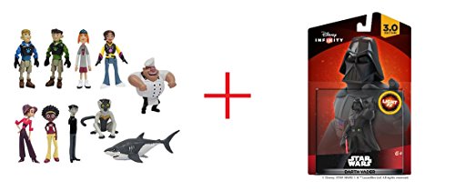 Wild Kratts Figure Gift Set - 10 Pack AND Disney Infinity 3.0 Edition: Star Wars Light Fx Darth Vader Figure - Bundle