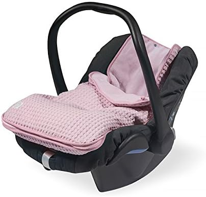 Jollein Waffle - Voetenzak - 0-9 maanden - Roze