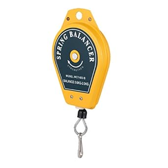 Uxcell A16050400ux0196 Assembly Line 0 6 2 0kg Metal Plastic Spring Balancer Holder Hanging Yellow Amazon Com Industrial Scientific