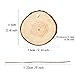 Monoche Unfinished Predrilled Wood Slices Round Log Tree Bark Log Discs Perfect for Kids DIY Graffiti Christmas Decor Jute Twine Includethumb 2
