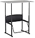 Safco AlphaBetter Student Standing Desk, Adjustable Height with Shelf and Swinging Pendulum Foot Rest, 36