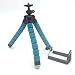 Lanzhd Universal Flexible Light Weight Octopus Style Portable and Adjustable Tripod Stand Holder for iPhone cell phone, Cellphone-Sky blue