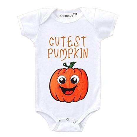 pumpkin baby romper