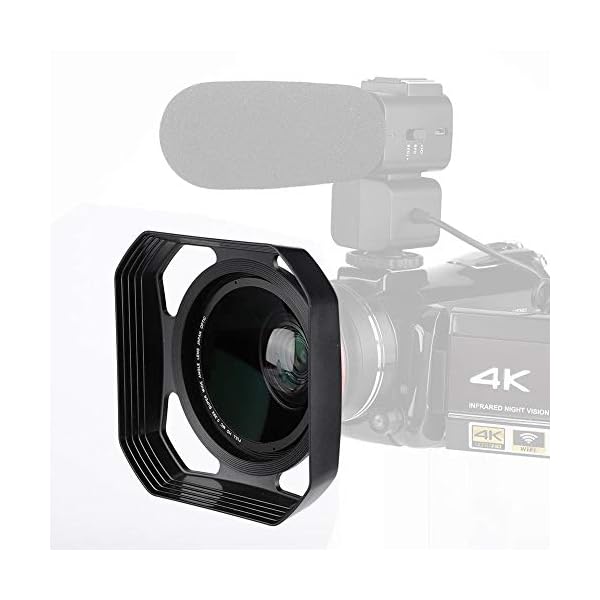 Vbestlife Videokamera-Camcorder-DV-Kamera-Gegenlichtblende, Professionelle, tragbare 37 mm / 72 mm-Gegenlichtblende mit…