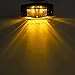 Partsam 8pcs 12V LED Light 2 Diode Smoke Lens/Amber Universal Mount Clearance Side Marker Trailer