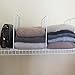 Evelots Wire Shelf Dividers -4 Pack- Closet Storage & Organization for Office/Pantry/Garage - Tall Shelf Separator - Easy Clip-No Tool - Solid Coated Steel