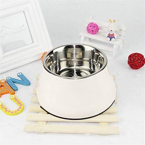 MYYXGS Unique design to enhance the dog bowl, non-spilled overhead feeding bowl elevated dog, neck no pressure anti-skid feeder 19 * 13cm
