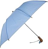 YMWILL Classic Black Auto Open/Close with Safety Lock Compact Umbrella (46-Inch Diameter)