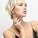 Mytys Retro Vintage Gold Tone Interwined Crossover Crystal Fashion Statement Rings (8)