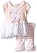 Bonnie Baby Baby Girls Appliqued Playwear Set