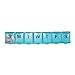 Jumbo Weekly Pill Organizer (3XL) with Travel Seven Day Pill Box and Bonus Pocket Case -The Ideal BPA Free Storage Container for Your Daily Vitamins, Supplements and Medications (Blue) by Lifehapps