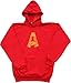 Alvin and the Chipmunks Alvin A Distressed Red Hoodie Sweatshirt