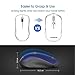 VicTsing Wireless Gaming Mouse, 7-Button Design, 4800 DPI High Precision Optical Sensor, 5 Adjustable DPI Mice(4800/2000/1600/1200/800) with 2 Programmable Side Buttons, Blue