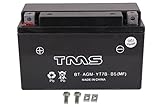 TMS® AGM ATV Battery Yt7b-bs Yt7b-4 for Suzuki Drz400 E/s/sm 00-09 Yamaha Yfz450 04-09 450x Ds450 TTR 250 225 Zuma Yw 125 Triumph Daytona 675 2006-2011