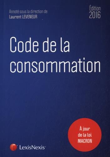 Code de la consommation 2016