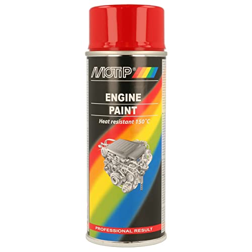 Motip M04091 Engine Paint, 400 ml, Red