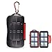 Kiorafoto 12 Slots SD SDHC SDXC Card Holder Case Professional Water-Resistant Anti-Shock Memory Card Storage Protector Wallet with Carabiner