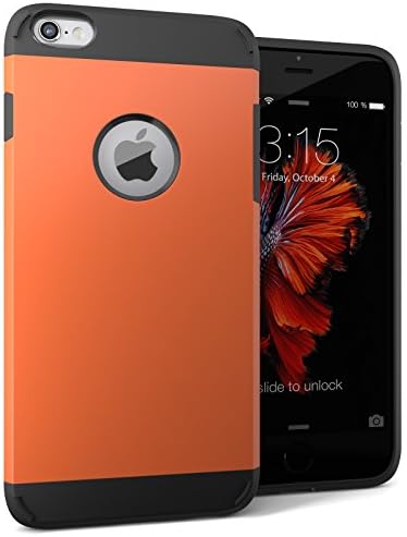 iPhone 6S Case, iPhone 6 Case Difenz [Armatura Series] Dual Layer Protective Armor Case for iPhone 6S/iPhone 6 (4.7-Inch)-iPhone 6S Cover with Shock Absorptive Inner Layer Hard Back Case - Orange