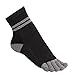 HABITER Toe Socks Five Finger Athletic Running Socks For Men Women 3 Pack(multicolored)