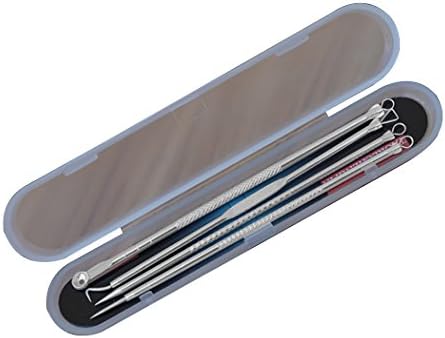 Blackhead Extractor, Portable Stainless Steel Acne Blackhead Removal Needle Tool 4pcs