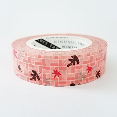 KIKUSUI Washi Paper Masking Tape/Footprint Series/Brick/Carpet/Steel Plate/Side Walk/Grass Planting Brick (Side Walk)