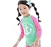 Taiycyxgan Baby Toddler Girls Kids Long Sleeve Swimsuit Rash Guard UPF 50+ UV Green S